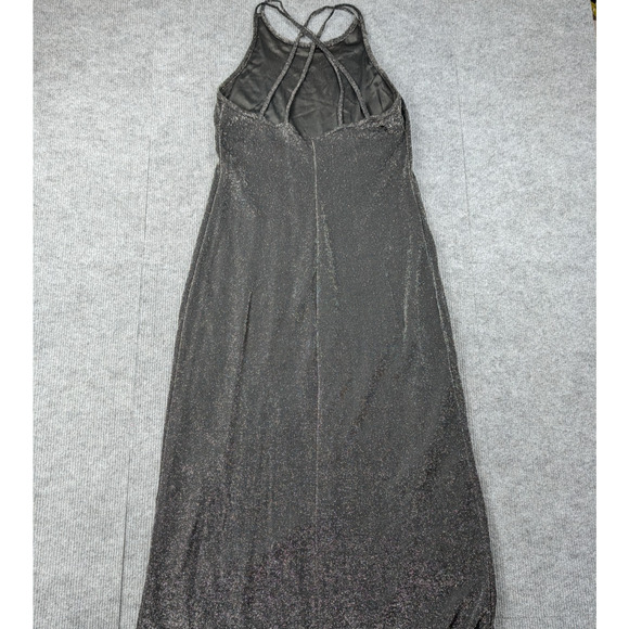 Vintage 90s Maurices Gown Womens Medium Sparkle Maxi Dress Y2K Whimsigoth Fairy - Picture 6 of 7